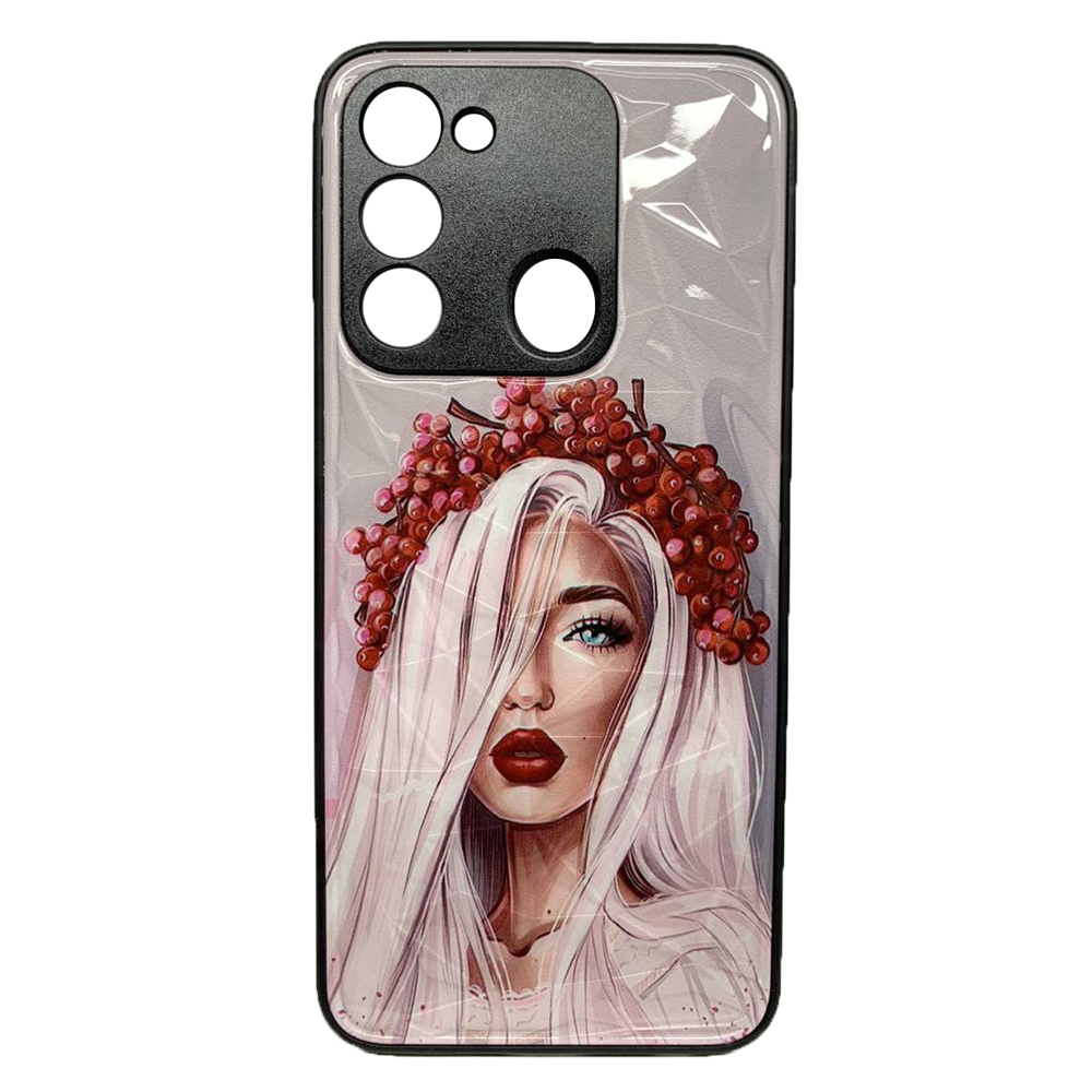 Накладка Prisma Ladies для Tecno Spark 8C/Go 2022 Ukrainian girl-0
